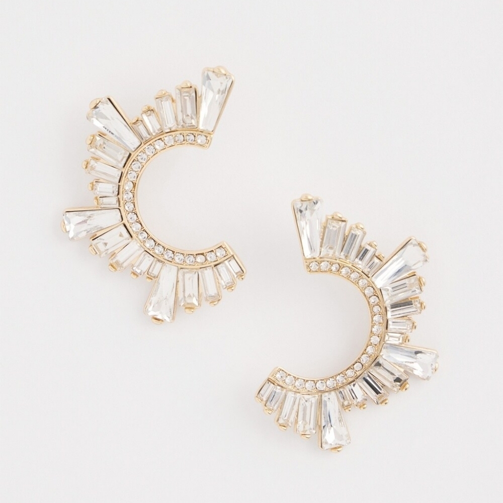 NWT Chico's No Droop™ Front to Back Embellished Earrings